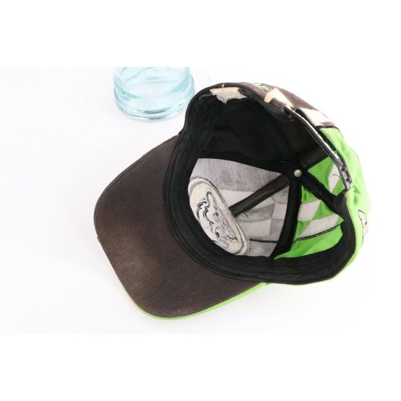Vintage 90s Arctic Cat Snowmobile All Over Print Thrashed Snapback Hat Cap - Picture 8 of 9
